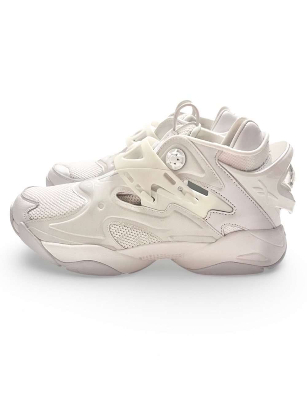 NWB Juun.J Reebok Pump Court Metallic White Sneakers Running Shoes 9